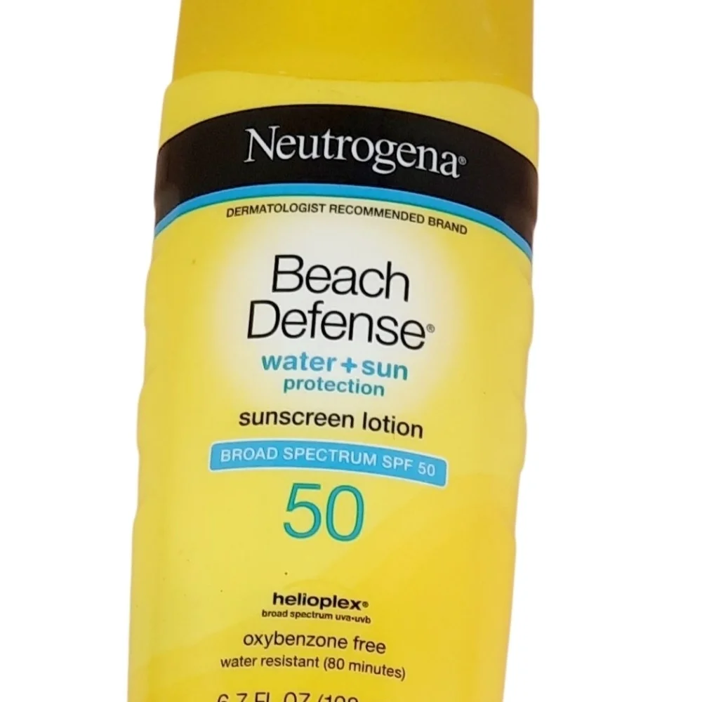 Neutrogena Beach Defense Water + Sun Protection Sunscreen Lotion Broad Spectrum
